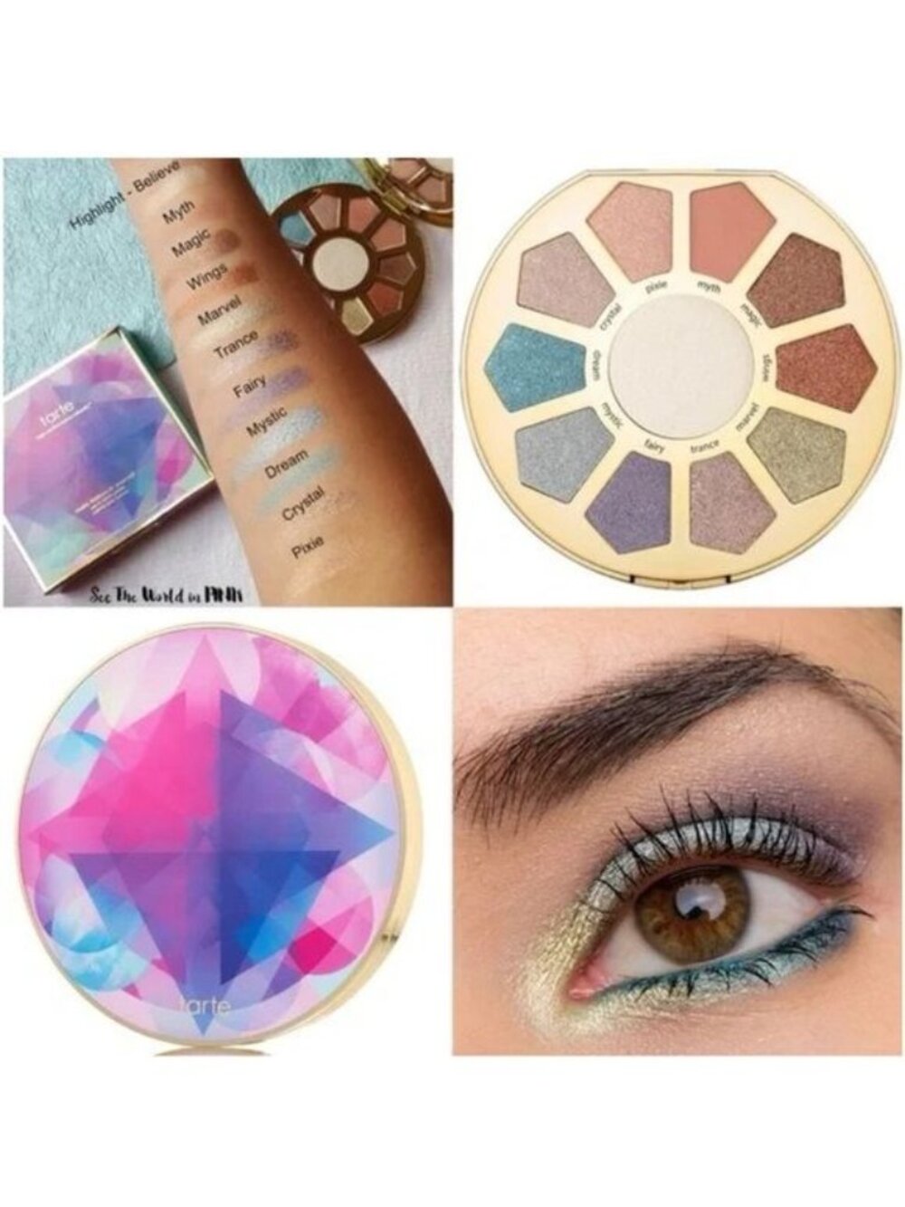 NIB Tarte Make Believe In Yourself Collection | Rare Jewel Tone Makeup | Fairy - Picture 11 of 16